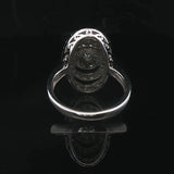 14k White Gold and 1cttw Diamond Multi Halo Ring Size 7