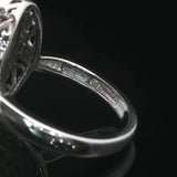 14k White Gold and 1cttw Diamond Multi Halo Ring Size 7