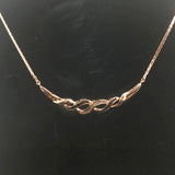 14k Yellow Gold Sapphire and Diamond 7.7g Ladies Pendant Necklace 16"