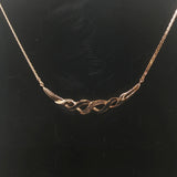 14k Yellow Gold Sapphire and Diamond 7.7g Ladies Pendant Necklace 16"