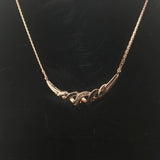 14k Yellow Gold Sapphire and Diamond 7.7g Ladies Pendant Necklace 16"