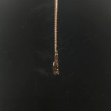 14k Yellow Gold Sapphire and Diamond 7.7g Ladies Pendant Necklace 16"