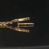 14k Yellow Gold Sapphire and Diamond 7.7g Ladies Pendant Necklace 16"