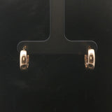 14k Yellow Gold and 0.25cttw Diamond Huggie Earrings