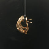 18k Yellow Gold Multi Gemstone and Diamond 12.4g Huggie Earrings