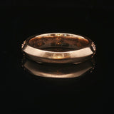 18k Rose Gold and 0.50cttw Diamond Two Row Band Ring Size 5.25