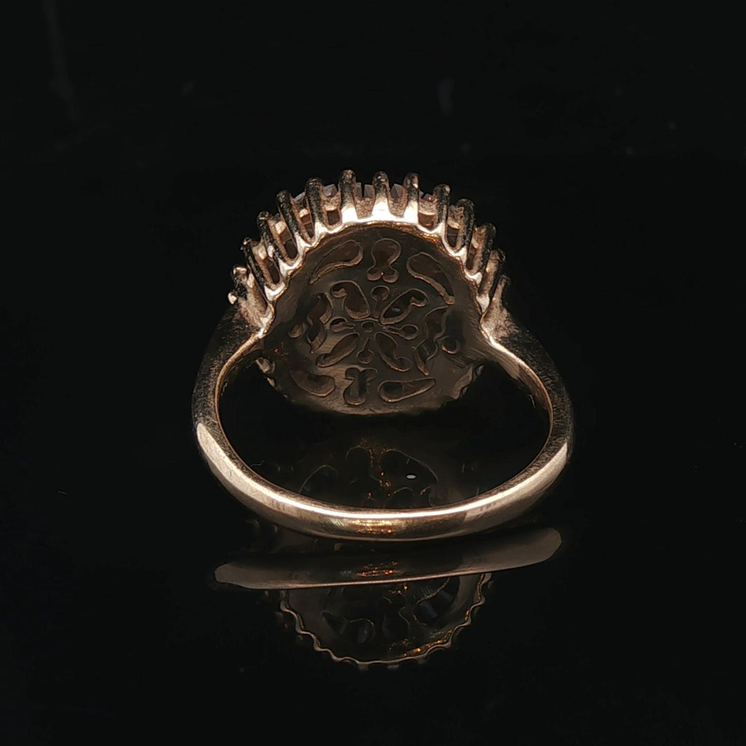 14k Yellow Gold and 2cttw Round and Baguette Diamond Vintage Ring Size 8