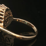 14k Yellow Gold and 2cttw Round and Baguette Diamond Vintage Ring Size 8