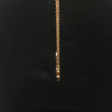 18k Yellow Gold and 0.30cttw Love Pendant Necklace Italy 17"