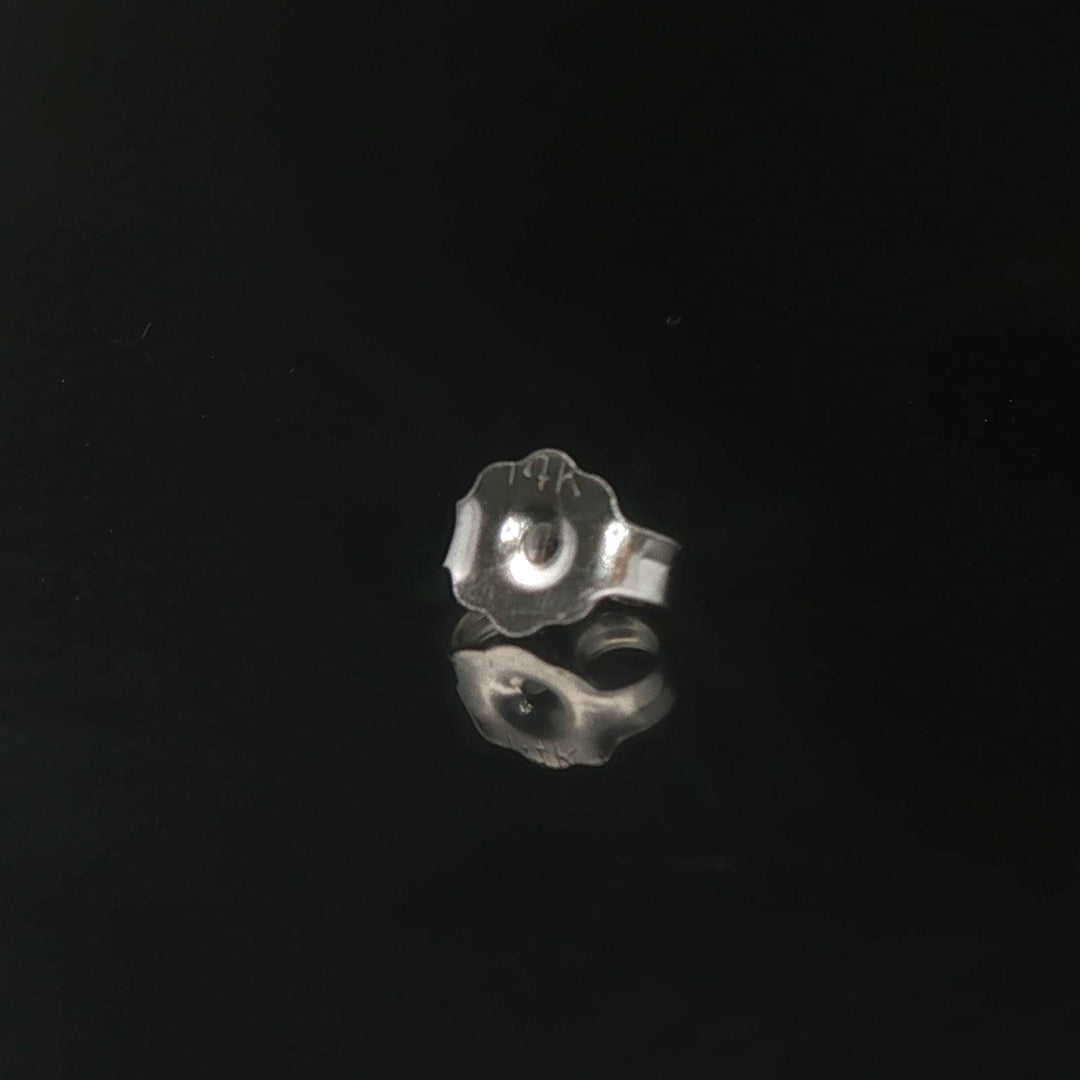 14k White Gold 1.40cttw Round Brilliant Cut Diamond Stud Earrings