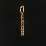 14k Yellow Gold and 0.50cttw Diamond Vintage Cross Pendant 1.5"