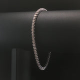14k White Gold and 1.5cttw Diamond Vintage Ladies Tennis Bracelet 7.75"
