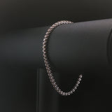 14k White Gold and 1.5cttw Diamond Vintage Ladies Tennis Bracelet 7.75"