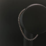 14k White Gold and 1.5cttw Diamond Vintage Ladies Tennis Bracelet 7.75"