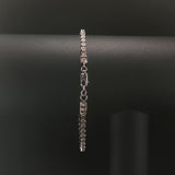 14k White Gold and 1.5cttw Diamond Vintage Ladies Tennis Bracelet 7.75"