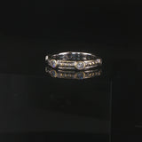 14k Yellow and White Gold 0.30cttw Diamond Fancy Band Ring Size 5