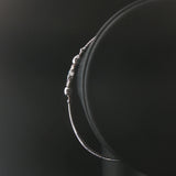 18k White Gold Aquamarine and Diamond Fancy Bracelet Italy 7"