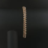 14k Yellow Gold and 2cttw Diamond S Link Vintage Tennis Bracelet 7.25"