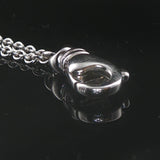 14k White Gold and 0.50cttw Diamond Long Two Strand Cable Link Necklace 35"