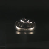 14k White Gold and 2cttw Pave Diamond Cluster Ring Size 5