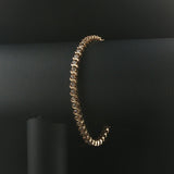 14k Yellow Gold and 1cttw Diamond Vintage S Link Tennis Bracelet 7"