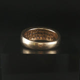 14k Yellow Gold and 1cttw Diamond Men's Solid Band Ring Size 8.5