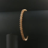 14k Yellow Gold and 1.50cttw Diamond S Link Vintage Tennis Bracelet 7"