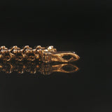 14k Yellow Gold and 1.50cttw Diamond S Link Vintage Tennis Bracelet 7"