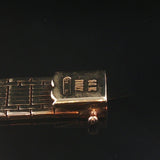 14k Yellow Gold and Diamond 25g Solid Heavy Vintage Brick Link Bracelet Italy 7"