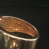 14k Yellow Gold Sapphire Ruby Emerald and Diamond Ring Size 6