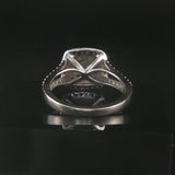 14k White Gold and 1cttw Diamond Ladies Cluster Ring Size 7