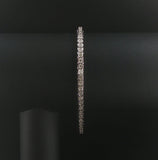 14k White Gold and 2.5cttw Bezel Set Diamond Tennis Bracelet 7.25"
