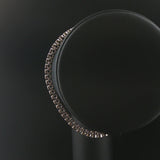 14k White Gold and 2.5cttw Bezel Set Diamond Tennis Bracelet 7.25"