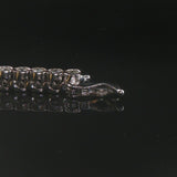 14k White Gold and 2.5cttw Bezel Set Diamond Tennis Bracelet 7.25"