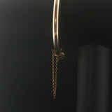 14k Yellow Gold and 0.50cttw Diamond Vintage Bangle Bracelet 6.75"