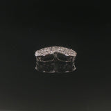 18k White Gold and 0.50cttw Pave Diamond Heart Slide Pendant