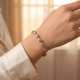 14k Yellow Gold and 1cttw Diamond 22.7g Fancy Link Bracelet 7"