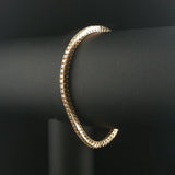 14k Yellow Gold and 2cttw Diamond Channel Set Vintage Tennis Bracelet 7"