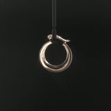14k White Gold and 1cttw Diamond Eternity Hoop Earrings