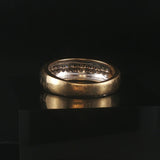 14k Yellow and White Gold 0.40cttw Diamond Men's 7mm Band Ring Size 9.5