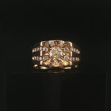 14k Yellow Gold and 1.50cttw Diamond Men's Ring Size 10.25