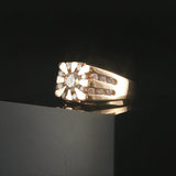14k Yellow Gold and 1.50cttw Diamond Men's Ring Size 10.25