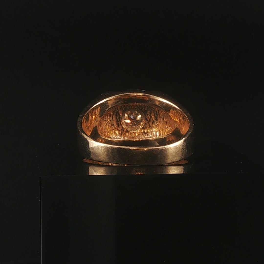 14k Yellow Gold and 1.50cttw Diamond Men's Ring Size 10.25