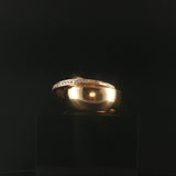 14k Yellow Gold and 0.75cttw Diamond Heavy Abstract Retro Ring Size 8