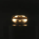 18k Yellow Gold and 1cttw Blue and Yellow Diamond Heavy Band Ring Size 7.5