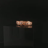 14k Rose Gold and 0.25cttw  Diamond Vintage Band Ring Size 8