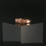 14k Rose Gold and 0.25cttw  Diamond Vintage Band Ring Size 8