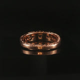 14k Rose Gold and 0.25cttw  Diamond Vintage Band Ring Size 8