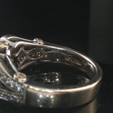 18k White and Yellow Gold 1cttw Diamond Vintage Ring Size 7.25