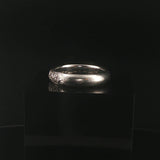 Platinum 950 and 0.50cttw Pave Set Diamond Solid Men's Band Ring Size 10.5